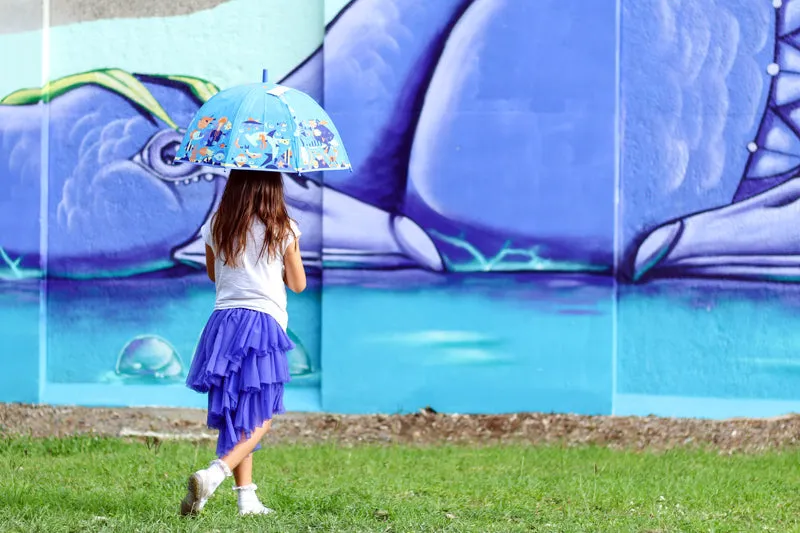 Kids Umbrella Seaworld Blue