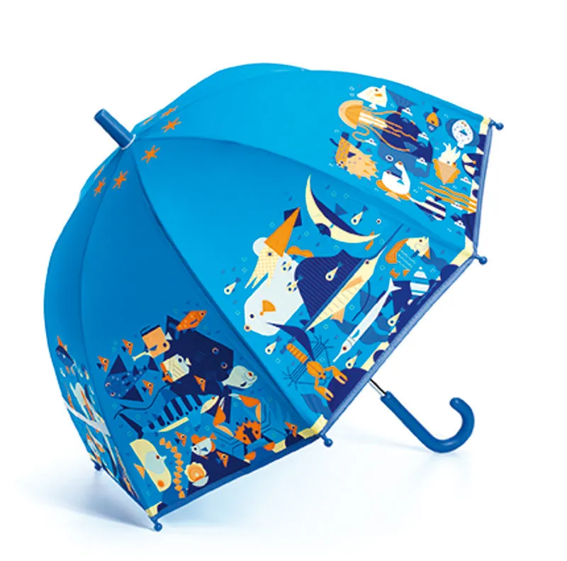 Kids Umbrella Seaworld Blue