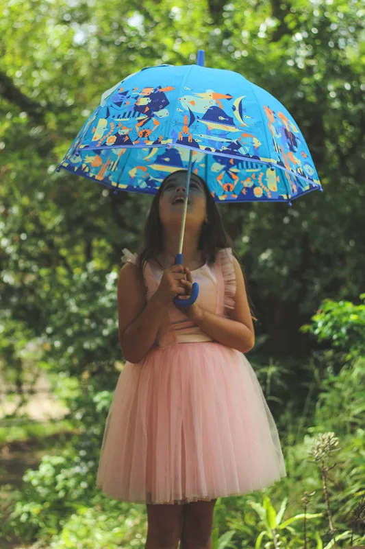 Kids Umbrella Seaworld Blue