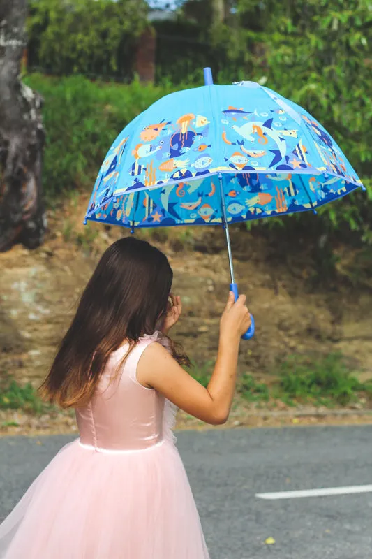Kids Umbrella Seaworld Blue