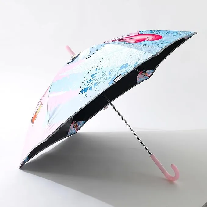 Kuber Industries Disney Mickey Mouse Print Umbrella For Kids|Automatic Umbrella For Rain-Pack of 2 (Multi)