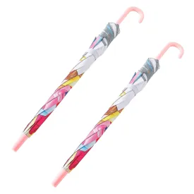 Kuber Industries Disney Princess Print Umbrella For Kids|Automatic Umbrella For Rain-Pack of 2 (Multi)