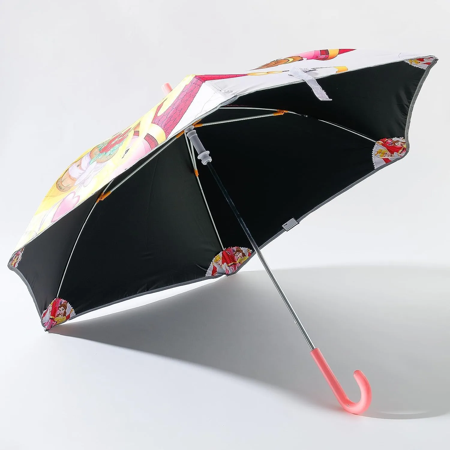 Kuber Industries Disney Princess Print Umbrella For Kids|Automatic Umbrella For Rain-Pack of 2 (Multi)
