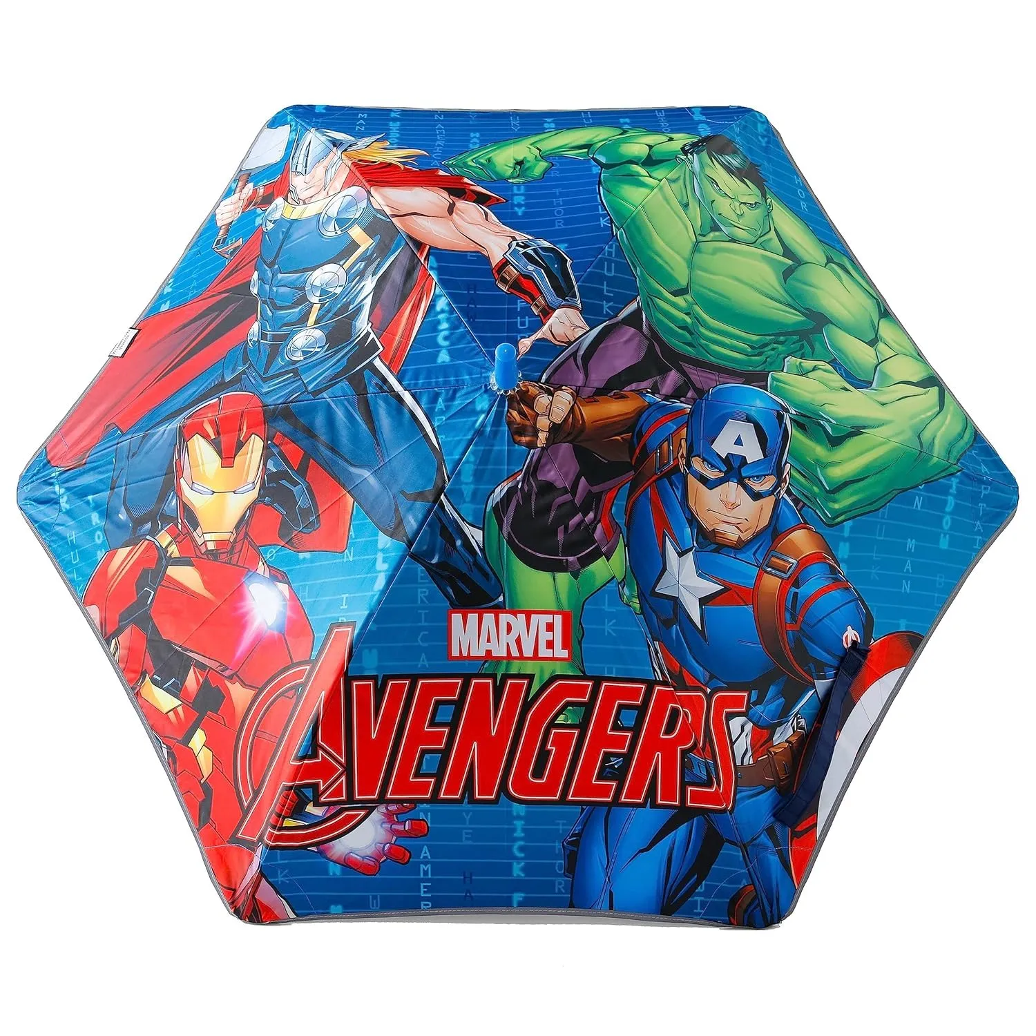 Kuber Industries Marvel Avangers Print Umbrella For Kids|Automatic Umbrella For Rain (Multi) (Pack Of 3)