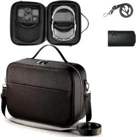 Leather Carrying case for Apple Vision Pro - Hard Shell Protection for Apple Vision Pro AccessoriesSuitable for Travel and Home StorageVR WaterproofComes with a Power Bank Storage Bag.