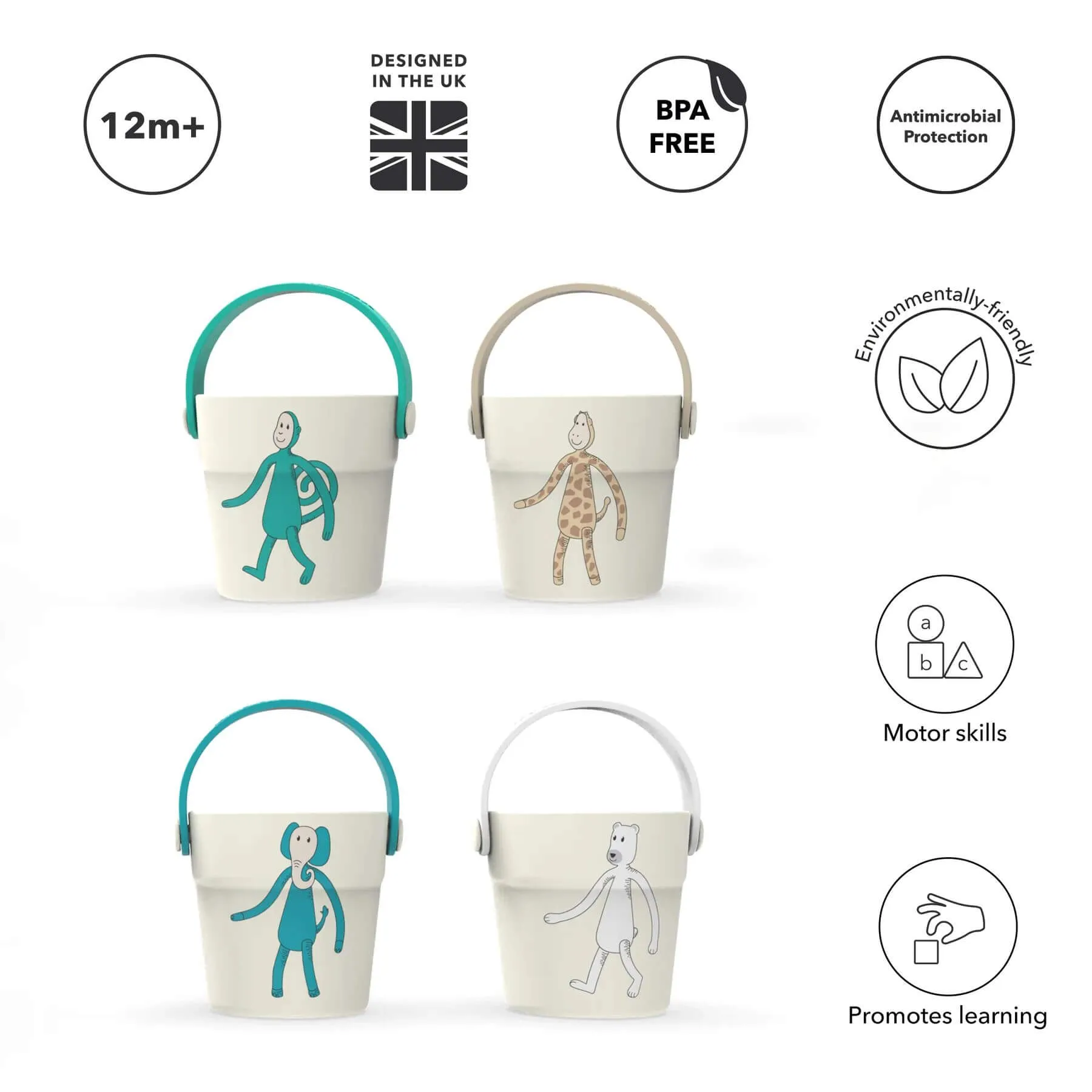 Matchstick Monkey Bathtime Bucket Set