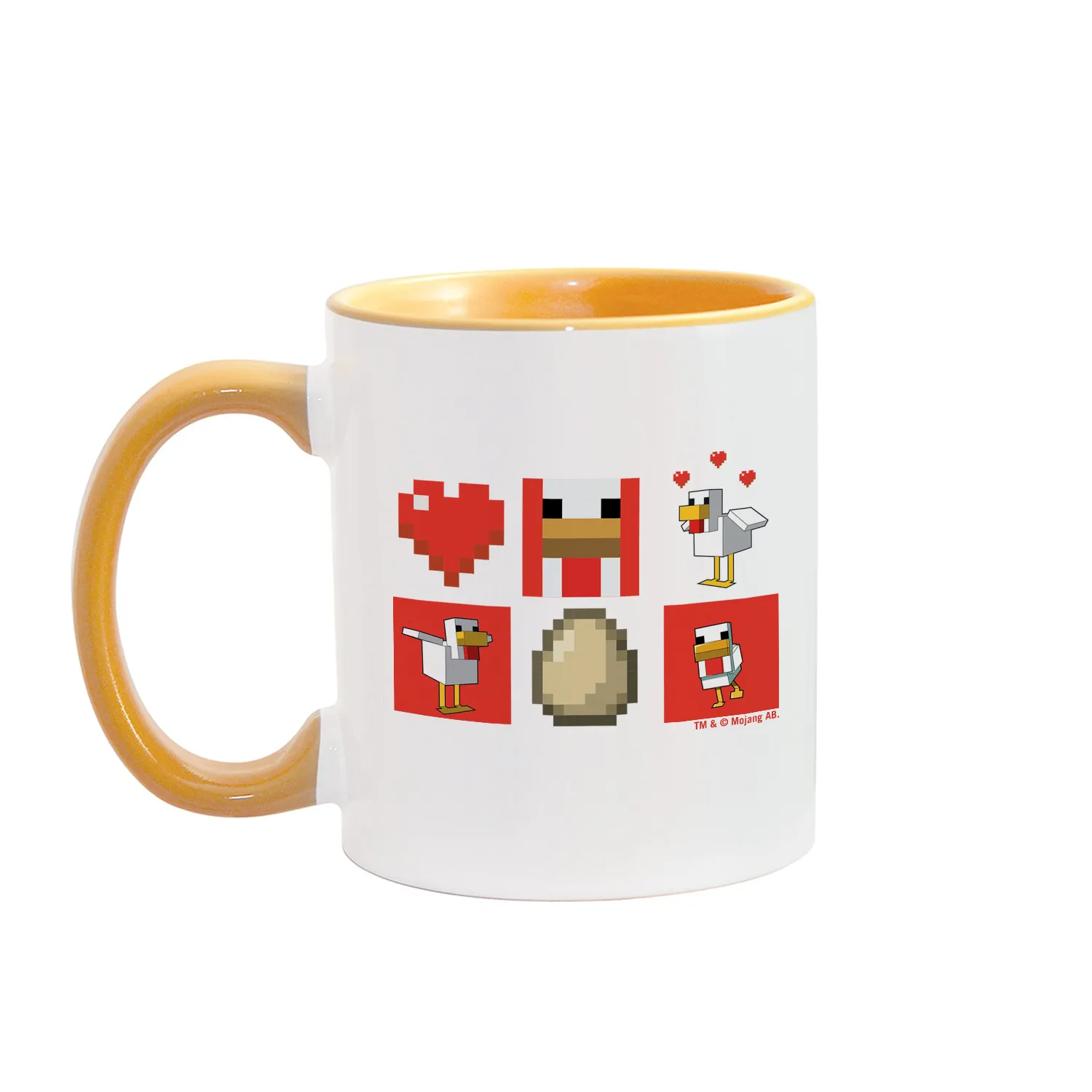Minecraft Red Chicken Family Two-Tone Mug