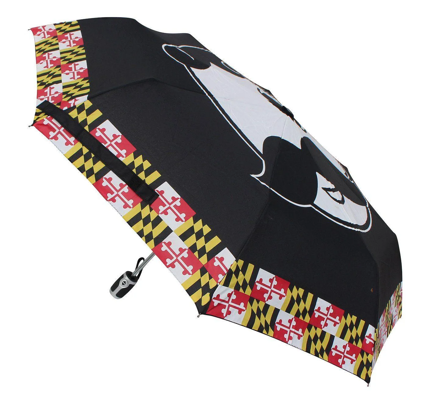 Natty Boh Logo w/ Maryland Flag Outline / Compact Umbrella