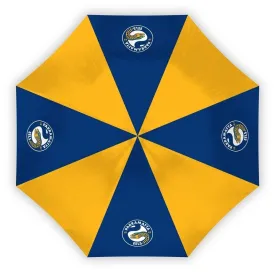 NRL Compact Umbrella - Paramatta Eels - Rain - Glovebox - 60cm Length W17cm