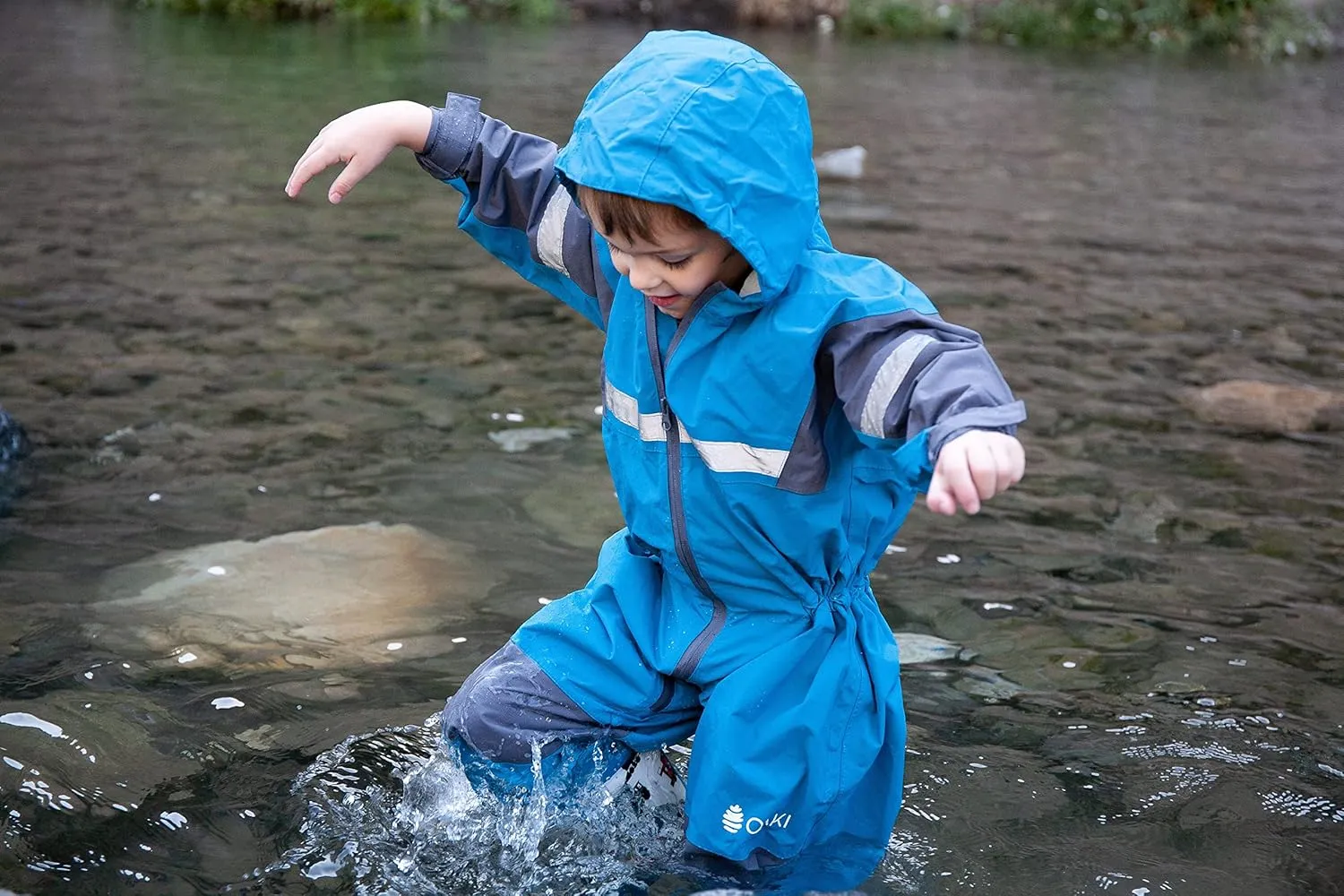 OAKI Rain and Trail Suit - The Ultimate Kids & Toddler Rain Suit for Boys & Girls - Perfect Muddy Buddy Rain Overalls Toddler