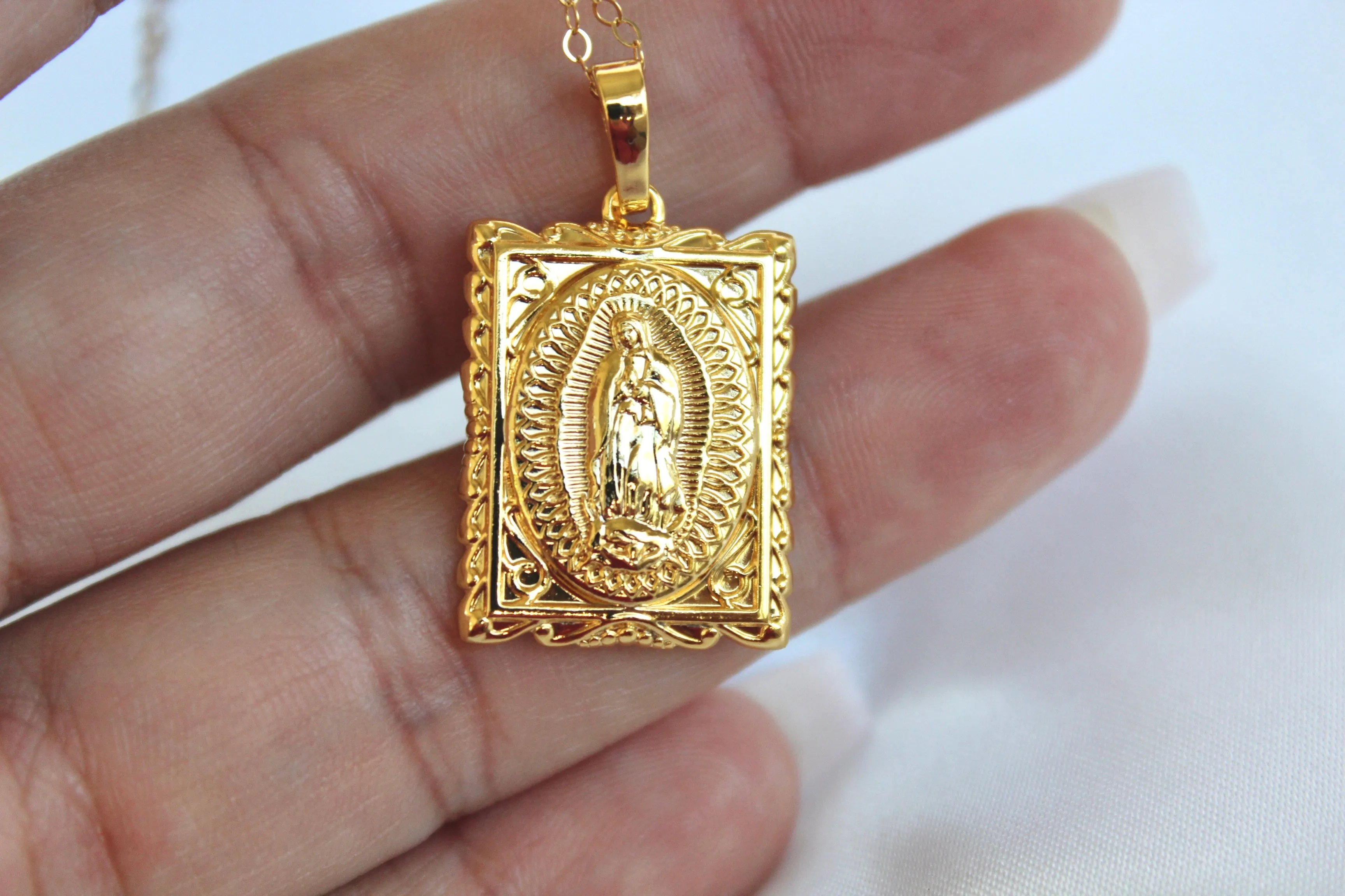 Our Lady of Guadalupe Icon Necklace