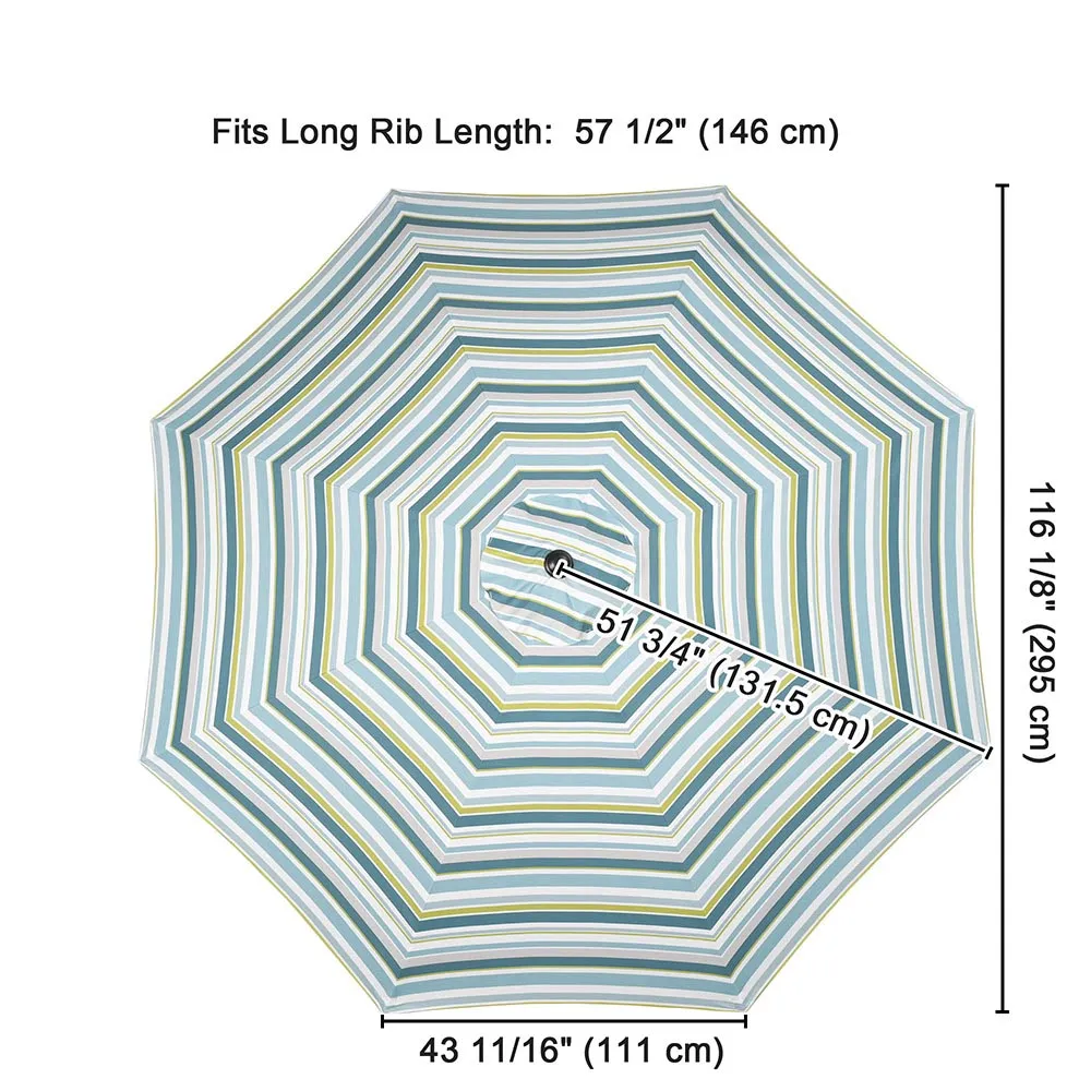 Patio Umbrella Canopy 10ft 8-Rib