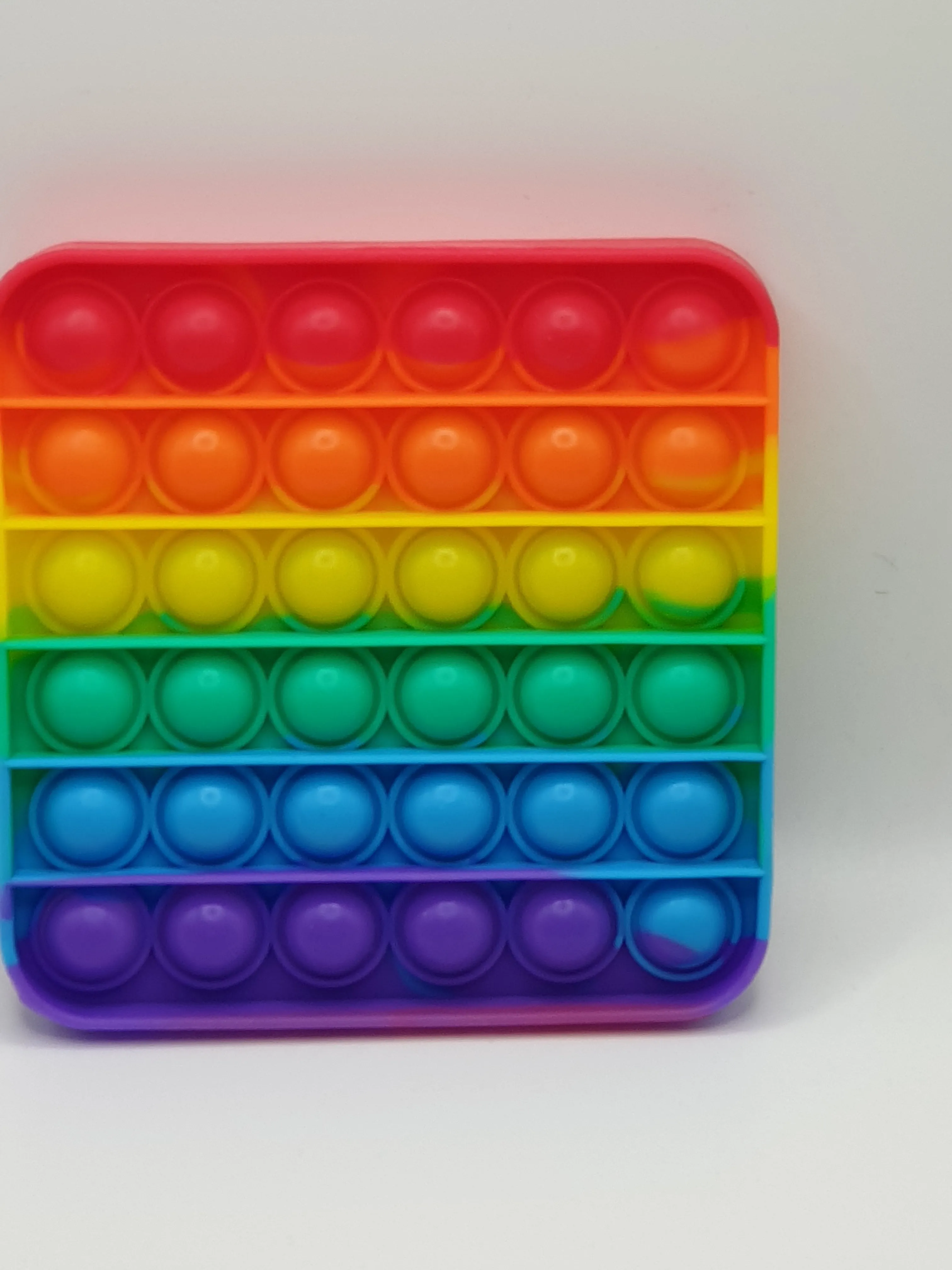 Poppit Simple Dimple Sensory Stress Relief Toy Rainbow Square Kids Adults