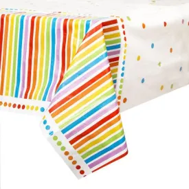 Rainbow Birthday Party Plastic Tablecover