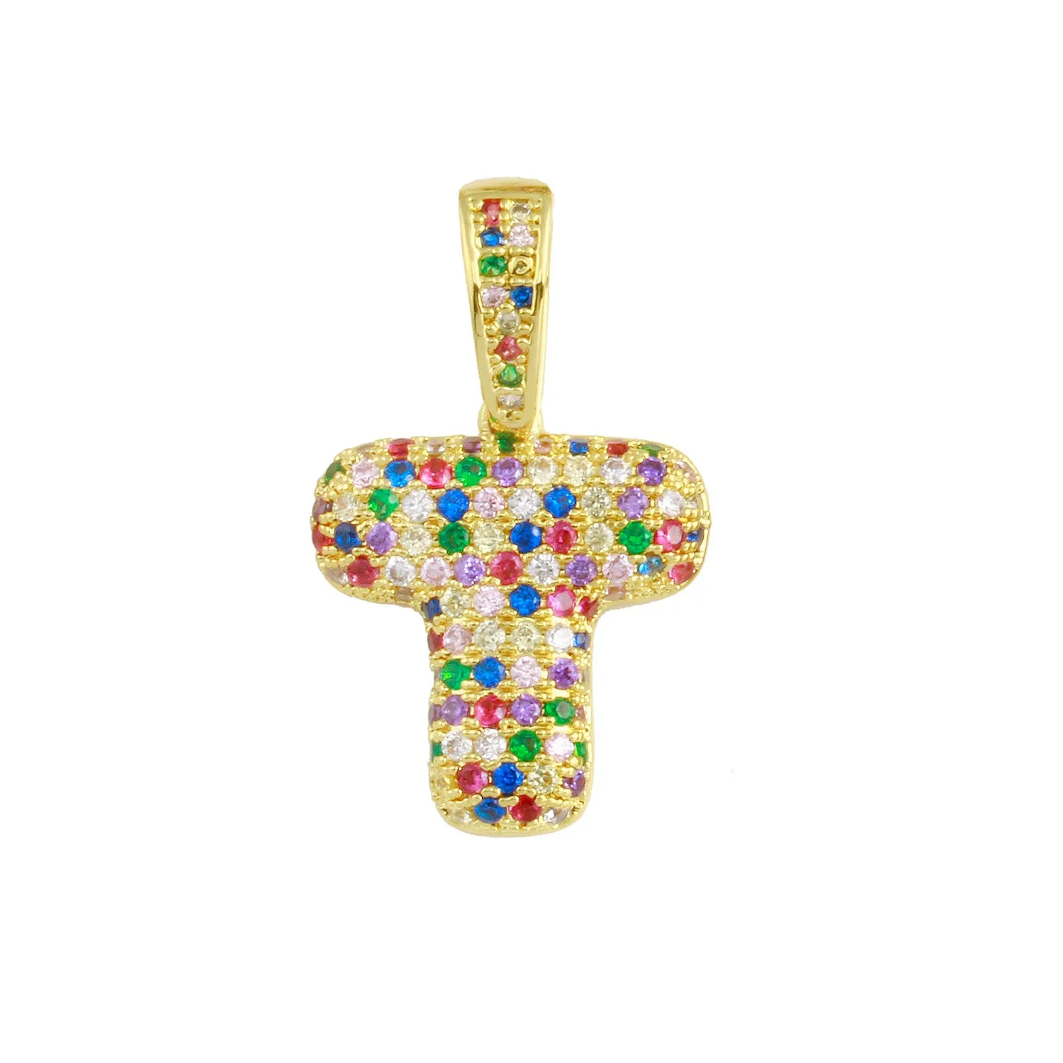 Rainbow Bubble Initial Charm