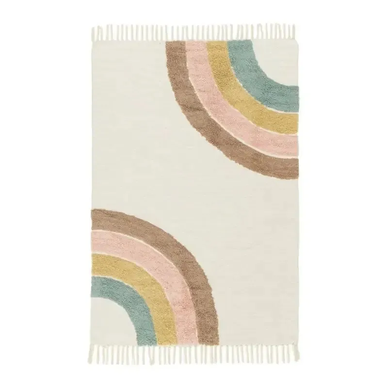 Rainbow Tassel Rug