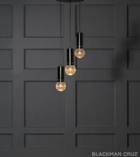 Sarfatti Triple Pendant Bubble Fixture, Italy 1955 (large canopy)