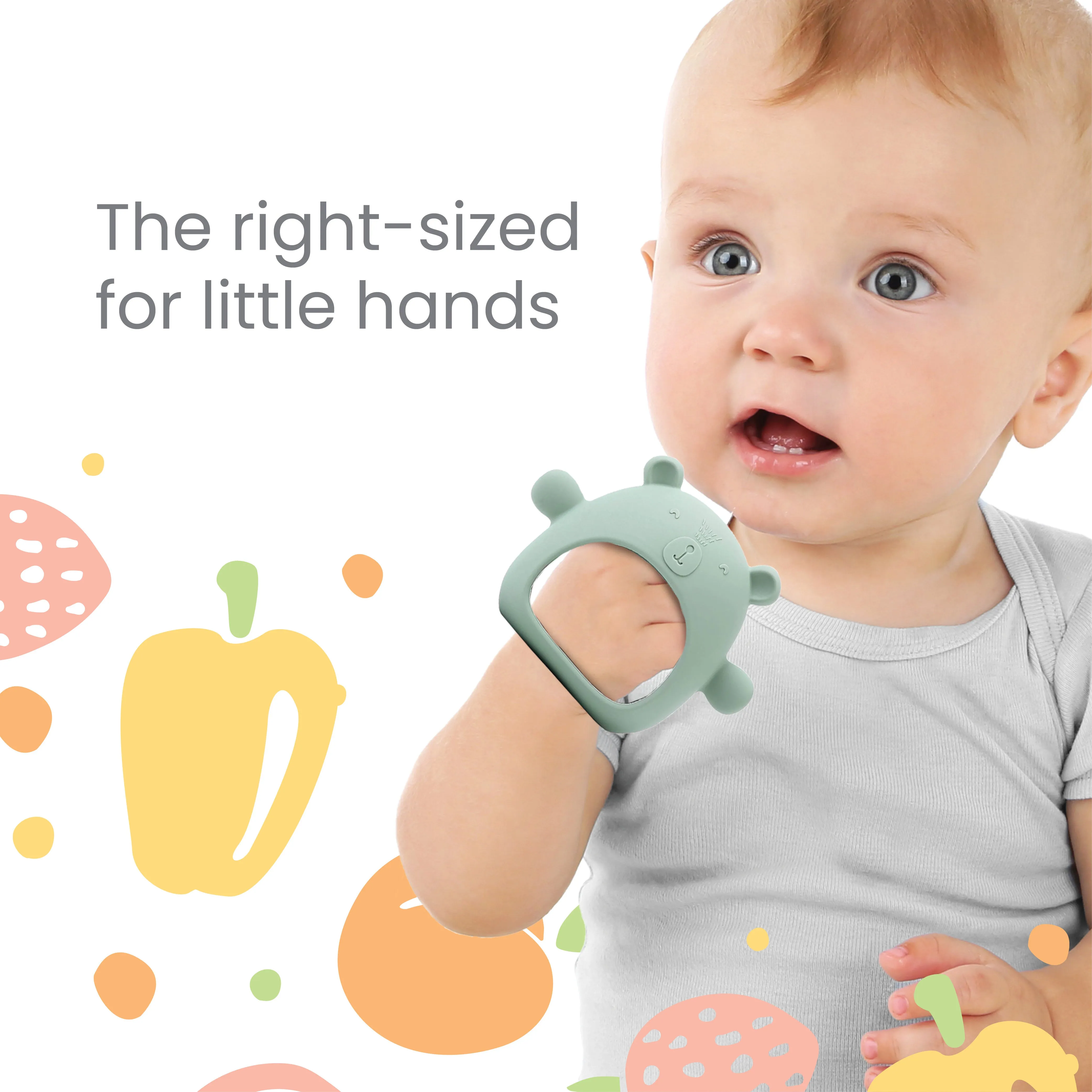 SILICONE EASY GRIP & PLAY TEETHER