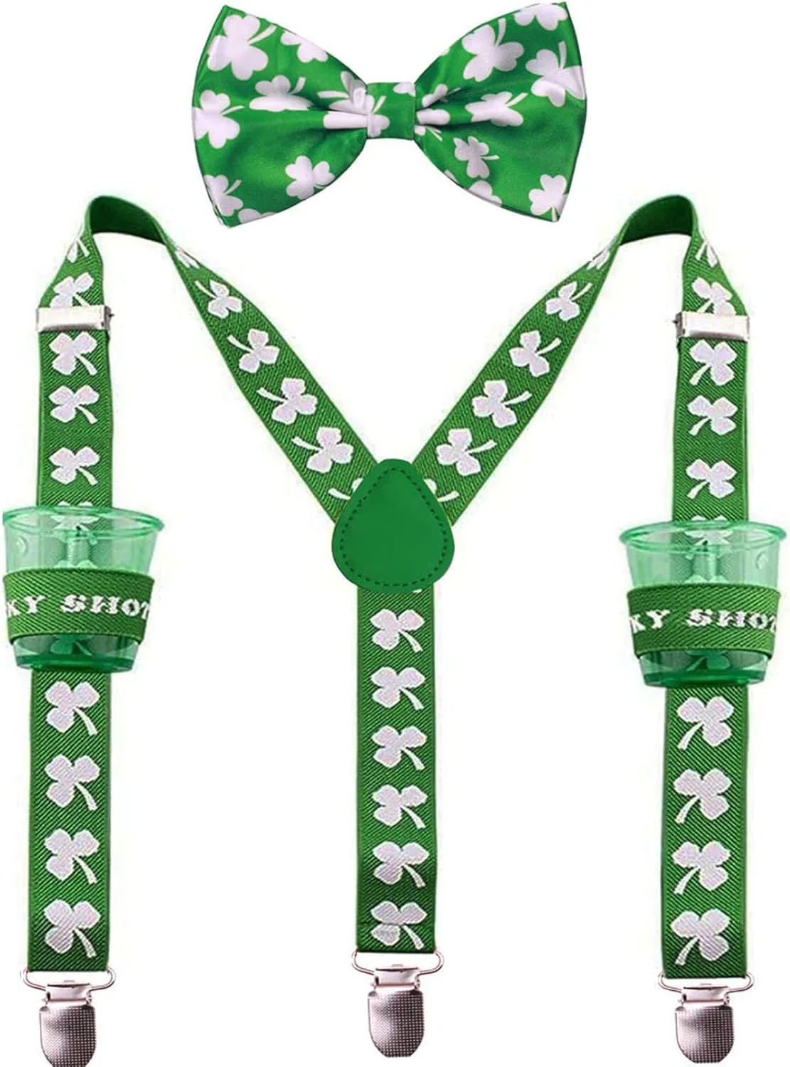 St. Patrick's Day Suspenders Mens Suspender Adjustable Length, Durable Clips, Multiple Style to Choose