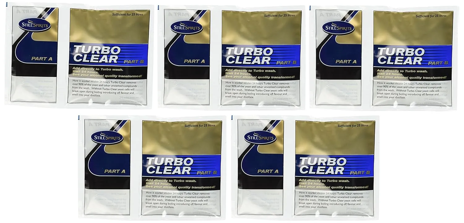 Still Spirits Turbo Clear (Pack of 5) Clearing Agent