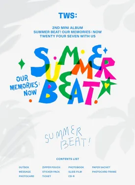Summer Beat! - Random Cover - incl. 116pg Photobook, Zipper Pouch, Paper Sachet, Message, Sticker Pack, Slide Film, Photocard   Frame