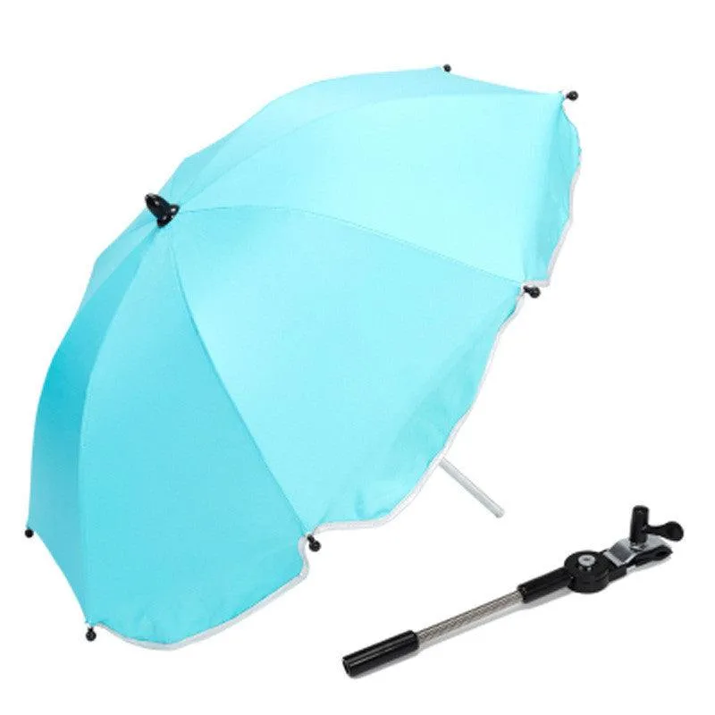 SunGuard 360° Adjustable Stroller Umbrella – UV Protection Pram Accessory