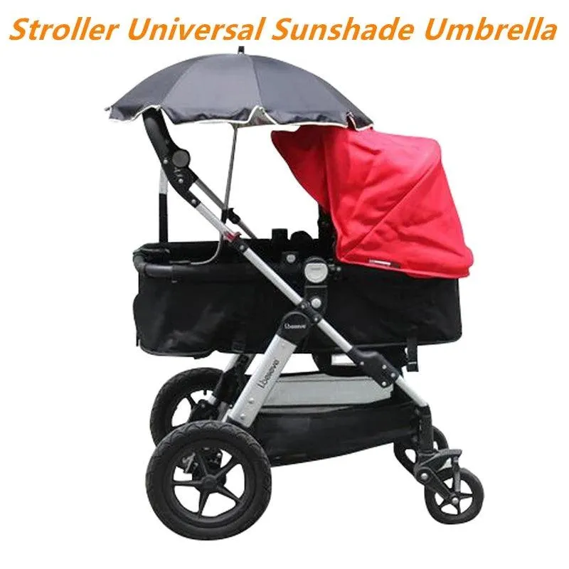 SunGuard 360° Adjustable Stroller Umbrella – UV Protection Pram Accessory