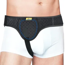 TENB Hernia Belt for Men Hernia Support Truss Inguinal or Sports Hernia, Adjustable Waist Strap with Removable Compression Pads Breathable Material (Black, Small)