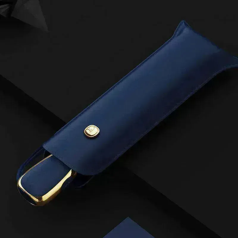 Three-section umbrella for sunshade and rain