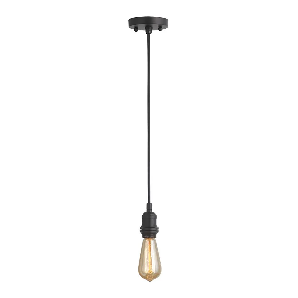 Trident 1 Light Mini Pendant - Black