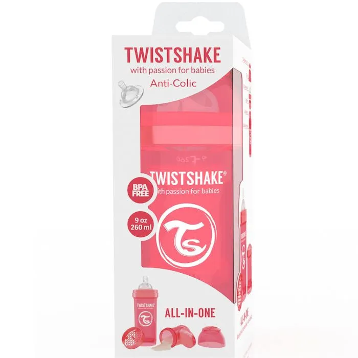 Twistshake Anti-Colic 260ml Bottle Peach