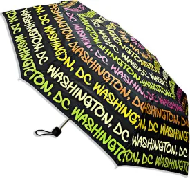 UMDC05 Robin Ruth Umbrella Washington DC Black Rainbow