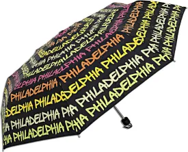 UMPH02 Robin Ruth Umbrella Philadelphia Black Rainbow