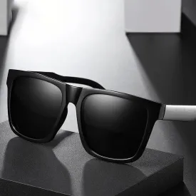 UV Windproof Eyewear Men's Classic Driving Outdoor Resistant Polarized Vintage Sun Sunglasses