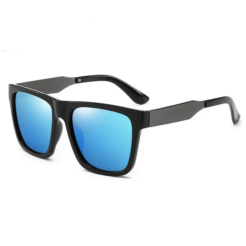 UV Windproof Eyewear Men's Classic Driving Outdoor Resistant Polarized Vintage Sun Sunglasses