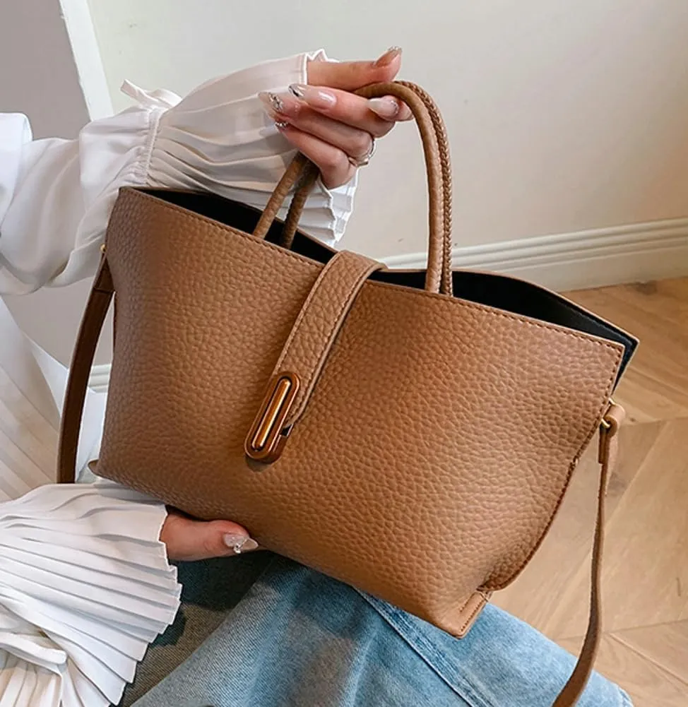 Vegan Leather Tote Bags for Women Y2K Trendy Large Vintage Hobo Purses Shoulder Handbags