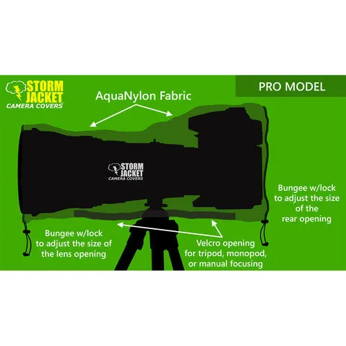Vortex Media Pro SLR Storm Jacket Camera Cover, Medium (Black)