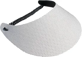 Women's Black White Design Lightweight Packable Foam Visor for Sun Protection and Outdoor Activities