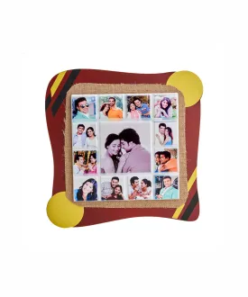 Wooden Plaque With Tile