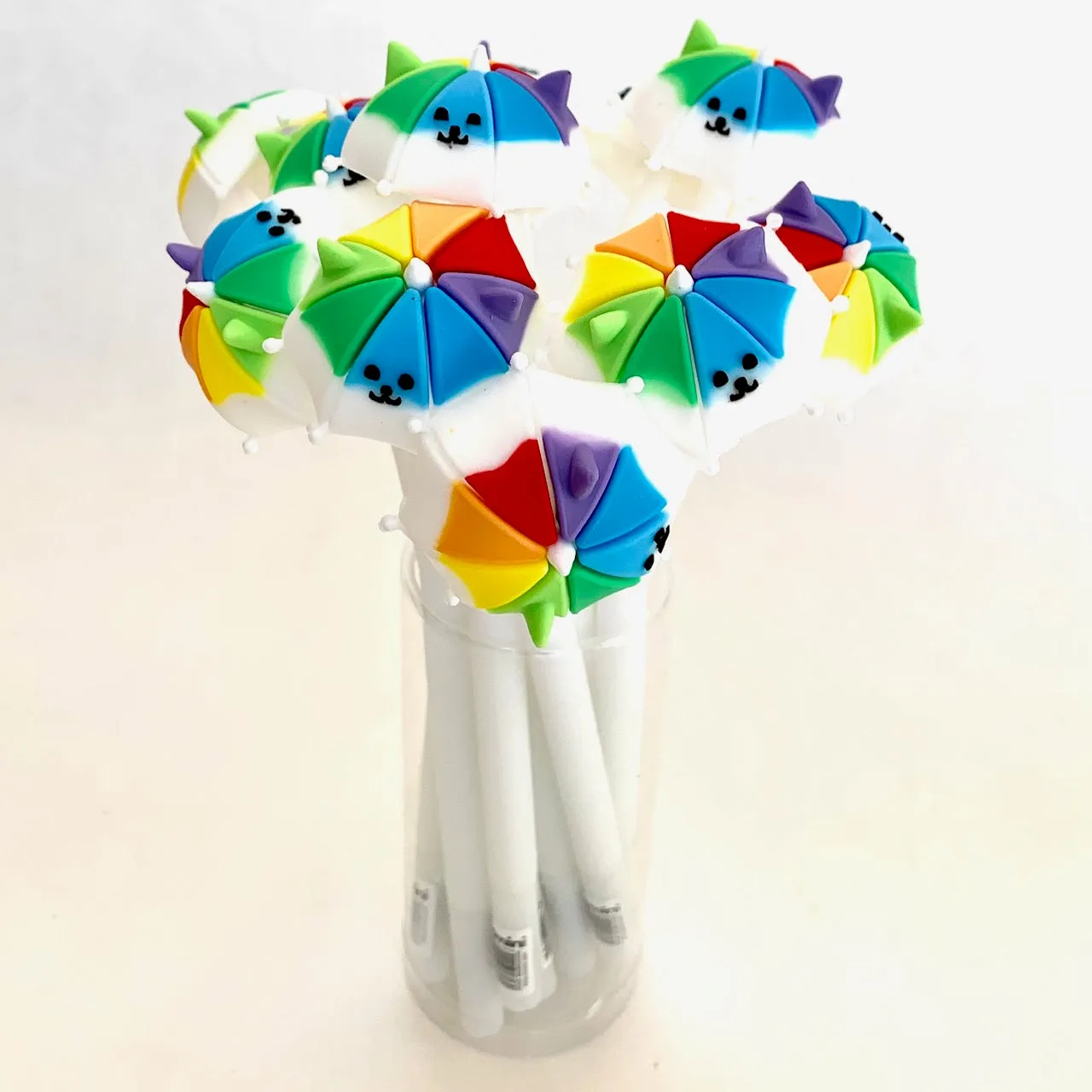 X 22404 RAINBOW UMBRELLA PUPPY WIGGLE GEL PEN-DISCONTINUED
