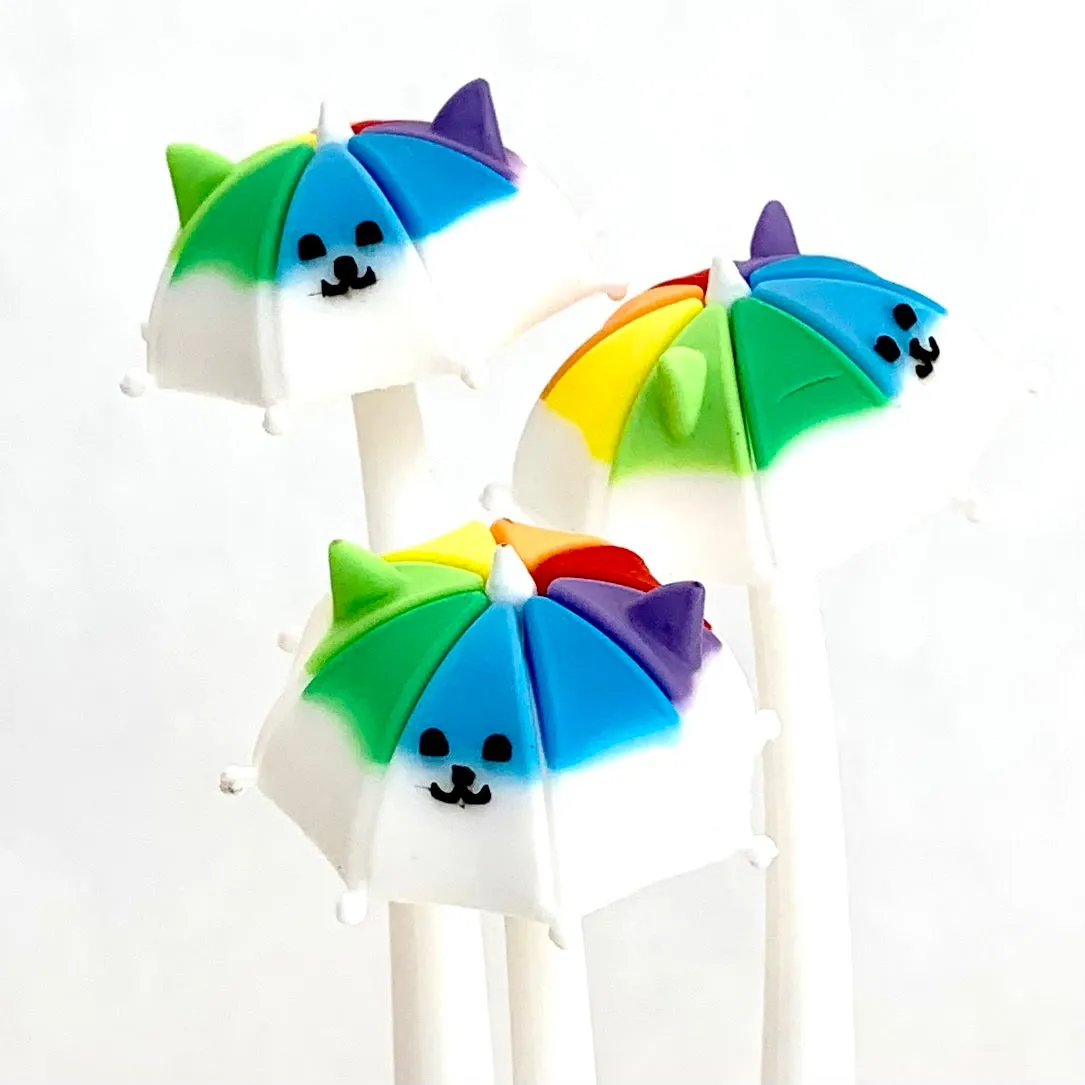 X 22404 RAINBOW UMBRELLA PUPPY WIGGLE GEL PEN-DISCONTINUED