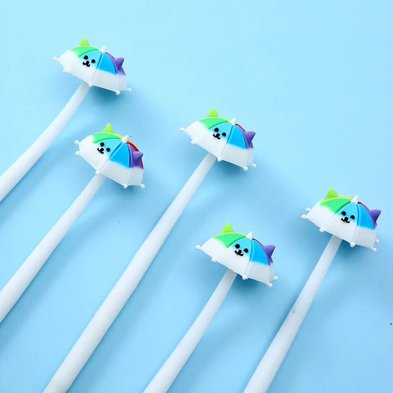 X 22404 RAINBOW UMBRELLA PUPPY WIGGLE GEL PEN-DISCONTINUED
