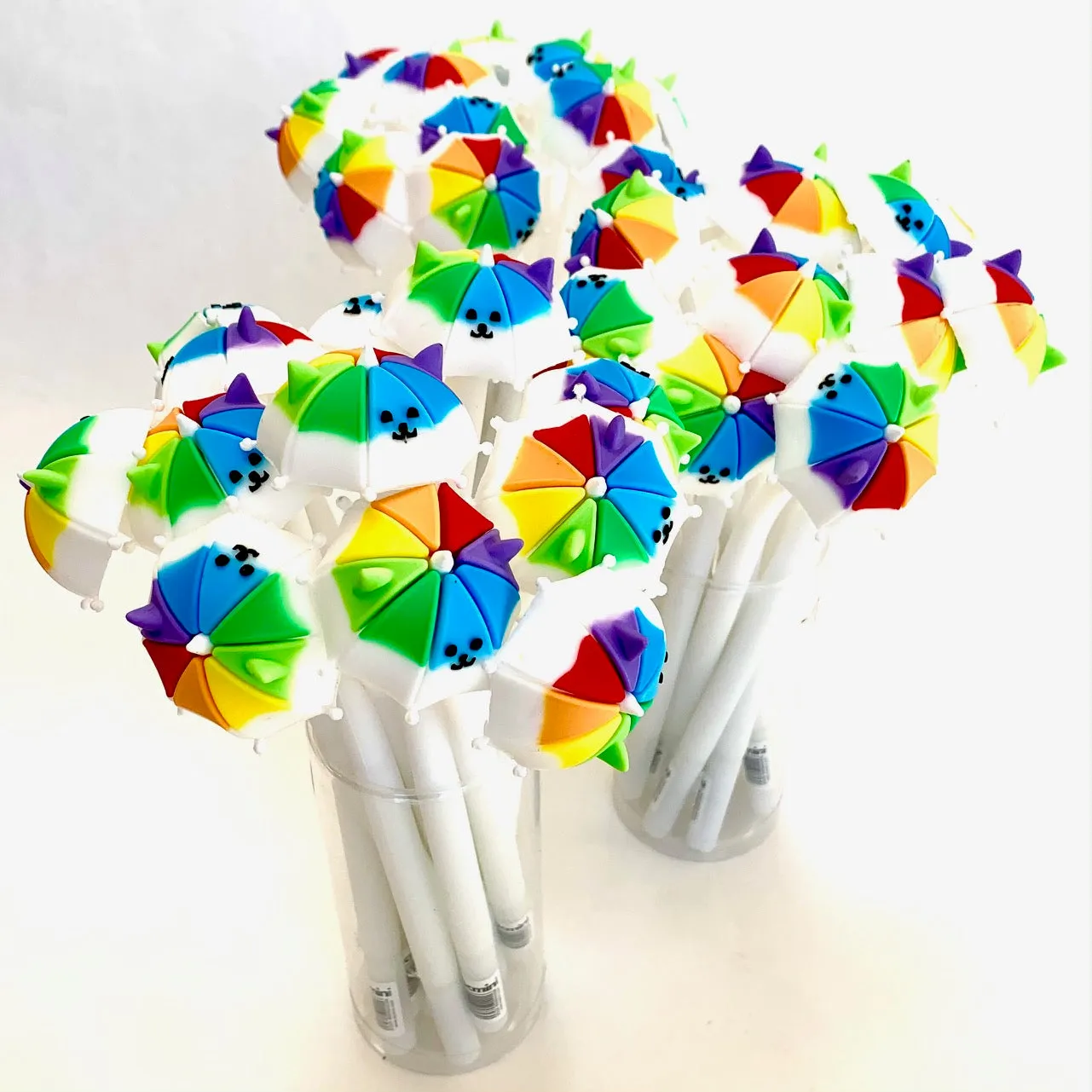 X 22404 RAINBOW UMBRELLA PUPPY WIGGLE GEL PEN-DISCONTINUED
