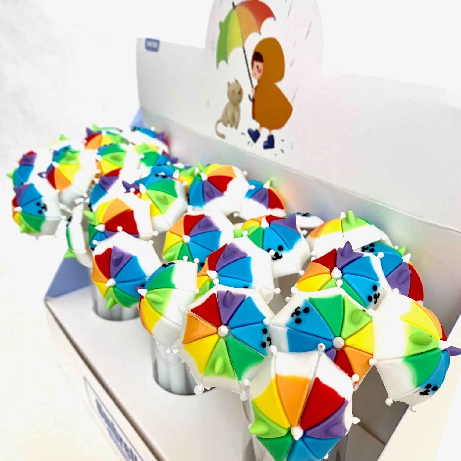 X 22404 RAINBOW UMBRELLA PUPPY WIGGLE GEL PEN-DISCONTINUED
