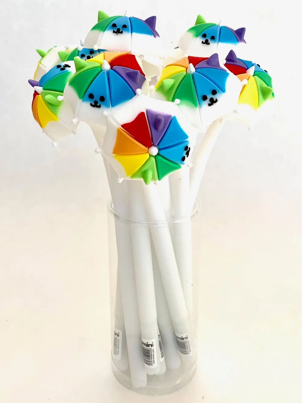 X 22404 RAINBOW UMBRELLA PUPPY WIGGLE GEL PEN-DISCONTINUED