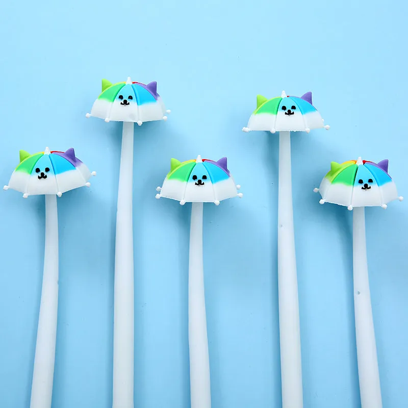 X 22404 RAINBOW UMBRELLA PUPPY WIGGLE GEL PEN-DISCONTINUED