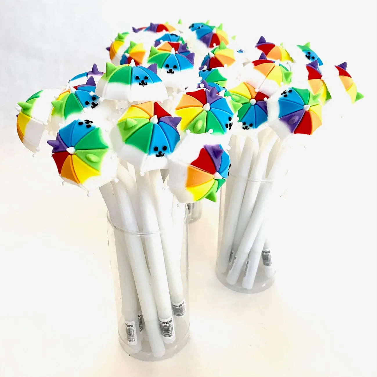 X 22404 RAINBOW UMBRELLA PUPPY WIGGLE GEL PEN-DISCONTINUED