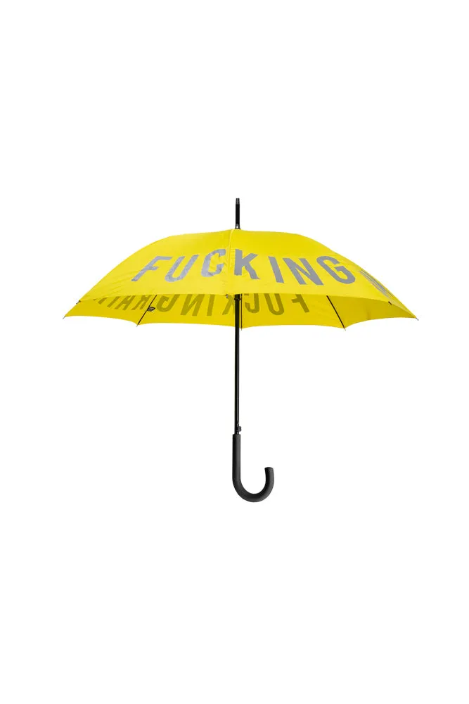 Yellow Reflective Fucking Rain Umbrella