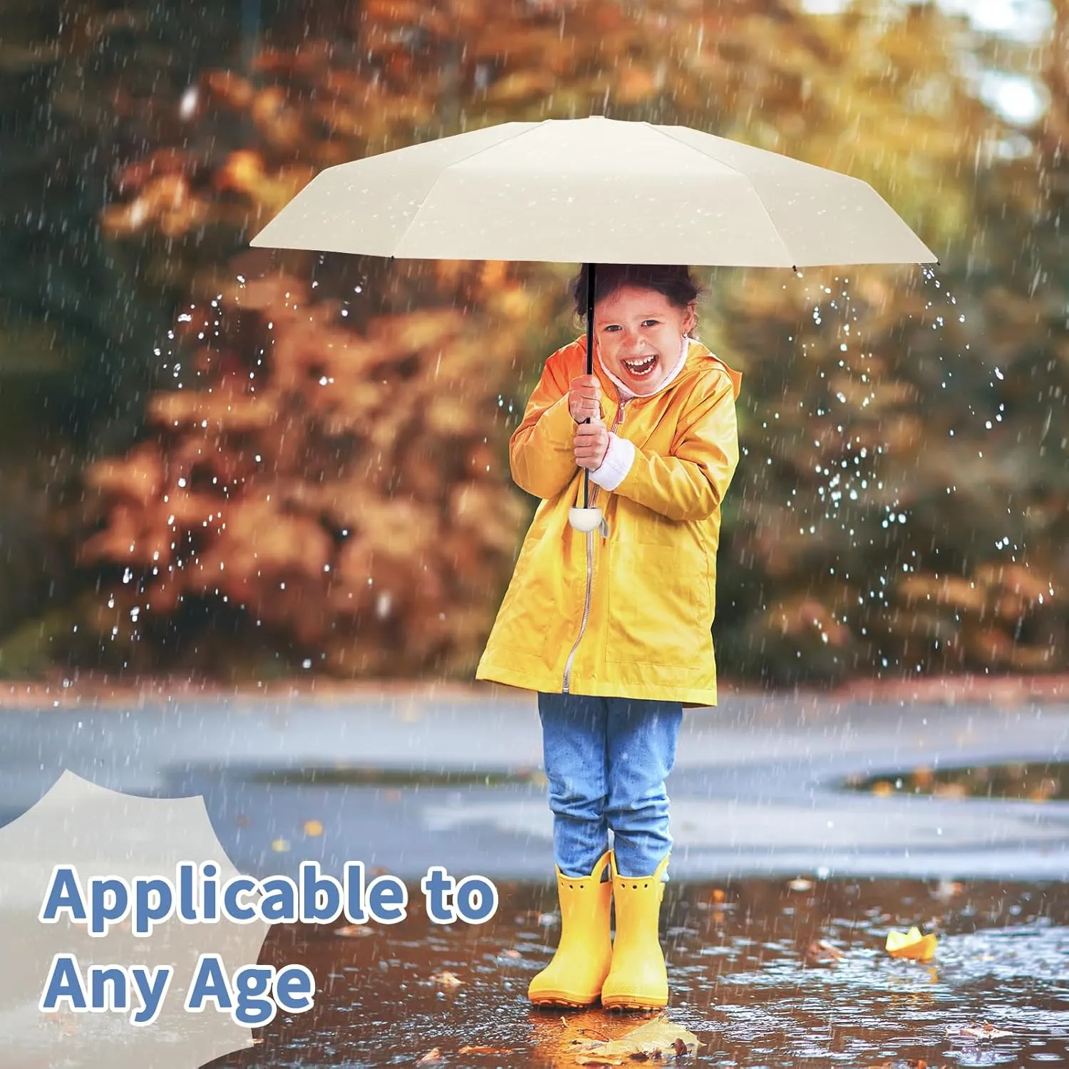 Yoobure Travel Umbrella Portable Compact Umbrellas, Pocket Mini for Purse, Umbrellas for UV Sun & Rain Small for Backpack, Umbrella with Case Folding for Kids Women