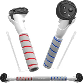 ZYBER Controller Extensions Gorilla Tag Long Arms for Meta Quest 3S/Quest 3 Beat Saber Handles Golf Club Attachment VR Sticks Controller Grips for Quest 3S/3 Enhance VR Gaming Accessories